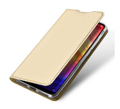 Púzdro knižkové DUX DUCIS PRO SKIN SERIES pre XIAOMI REDMI NOTE 7 (NOTE 7 PRO)  - zlaté