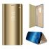 Knižkové púzdro CLEAR VIEW COVER pre HUAWEI Y7/Y7 PRIME (2019)/HONOR 8C - zlaté