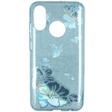 Púzdro SHINING CASE pre LG K10 2018 (LG K11) - modré kvety