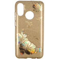Púzdro SHINING CASE pre LG K10 2018 (LG K11) - zlaté kvety
