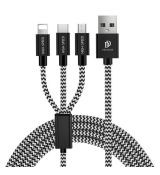 Kábel DUX DUCIS USB K-ONE 3IN1 - čierny