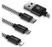 Kábel DUX DUCIS USB K-ONE 3IN1 - čierny