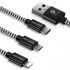 Kábel DUX DUCIS USB K-ONE 3IN1 - čierny