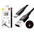 Kábel BASEUS RAPID SERIES USB - micro USB TYP C s LED osvetlením 2m - čierny
