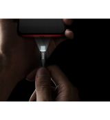 Kábel BASEUS RAPID SERIES USB - micro USB TYP C s LED osvetlením 2m - čierny