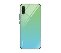 Púzdro GRADIENT GLASS CASE pre SAMSUNG GALAXY A50 (A505F) - limetkovo modré