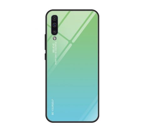 Púzdro GRADIENT GLASS CASE pre SAMSUNG GALAXY A50 (A505F) - limetkovo modré