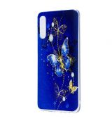 Púzdro SILIKÓNOVÉ SLIM CASE ART pre SAMSUNG GALAXY A50 (A505F) - motýľ