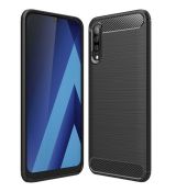 Púzdro CARBON CASE pre SAMSUNG GALAXY A70 (A705F) - čierne