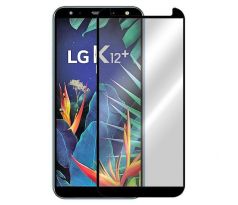 Tvrdené sklo 5D FULL COVER (full glue) 9H PRO (TG) pre LG K40 (LG K12+) - čierne