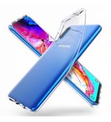Púzdro SILIKÓNOVÉ BACK GEL MATT pre SAMSUNG GALAXY A70 (A705F) - transparentné