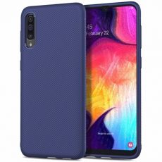 Púzdro TWILL TEXTURE pre SAMSUNG GALAXY A50 (A505F) - modré