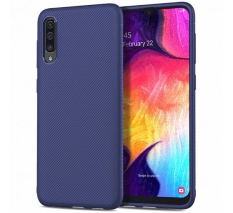 Púzdro TWILL TEXTURE pre SAMSUNG GALAXY A50 (A505F) - modré