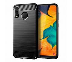 Púzdro CARBON CASE pre SAMSUNG GALAXY A30 (A305F) - čierne