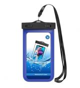 MOKO Vodotesné univerzálne púzdro na mobil 5,5" - modré