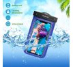 MOKO Vodotesné univerzálne púzdro na mobil 5,5" - modré