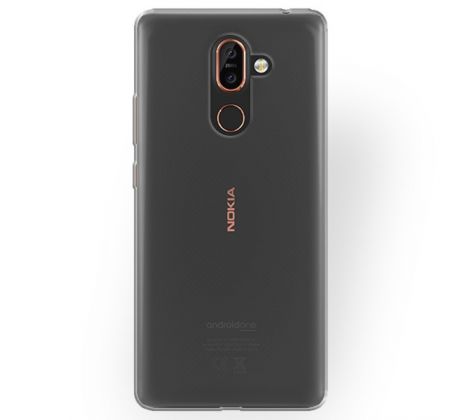 Púzdro SILIKÓNOVÉ ULTRA SLIM 0,3mm pre NOKIA 7 PLUS - transparentné