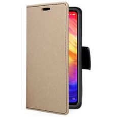 Púzdro knižkové diárové FANCY pre XIAOMI Redmi 7 - zlato čierne