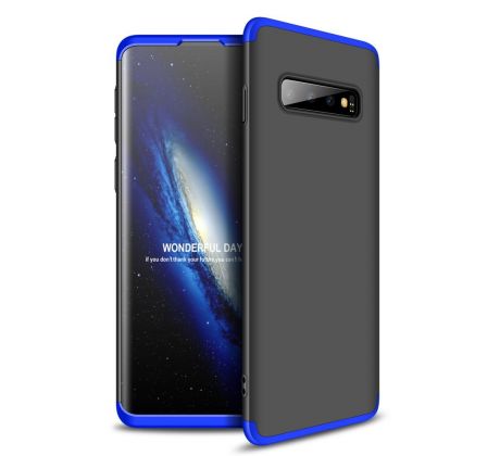 360°TPU Ochranný kryt pre SAMSUNG GALAXY S10+ (G975F) - čierno modré