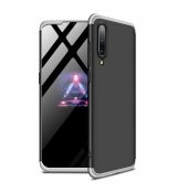 360°TPU Ochranný kryt pre XIAOMI Mi 9 - čierno strieborné