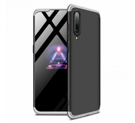 360°TPU Ochranný kryt pre XIAOMI Mi 9 - čierno strieborné