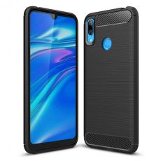 Púzdro CARBON CASE pre HUAWEI Y7/Y7 PRIME (2019)  - čierne