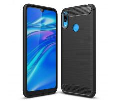 Púzdro CARBON CASE pre HUAWEI Y7/Y7 PRIME (2019) - čierne