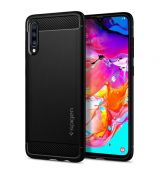 Púzdro SPIGEN RUGGED ARMOR™ pre SAMSUNG GALAXY A70 (A705F) - čierne