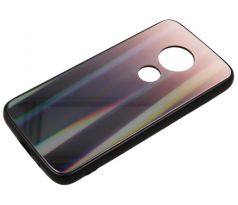 Púzdro RAINBOW GLASS CASE pre MOTOROLA MOTO G7 PLAY - hnedo čierne