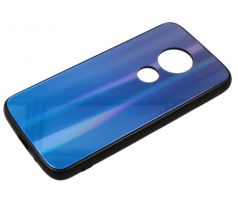 Púzdro RAINBOW GLASS CASE pre MOTOROLA MOTO G7 PLAY - modré