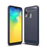 Púzdro CARBON CASE pre SAMSUNG GALAXY A20 (A202F) - modré