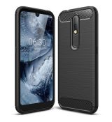 Púzdro CARBON LUX pre NOKIA 4.2 - čierne