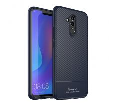 Púzdro (Zadný kryt) IPAKY CARBON FIBER CASE pre HUAWEI MATE 20 LITE - modré