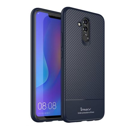 Púzdro (Zadný kryt) IPAKY CARBON FIBER CASE pre HUAWEI MATE 20 LITE - modré