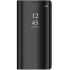 Knižkové púzdro CLEAR VIEW COVER pre SAMSUNG GALAXY A70 (A705F) - čierne