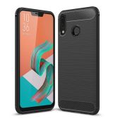 Púzdro CARBON CASE pre ASUS ZENFONE 5Z (ZS620KL) - čierne