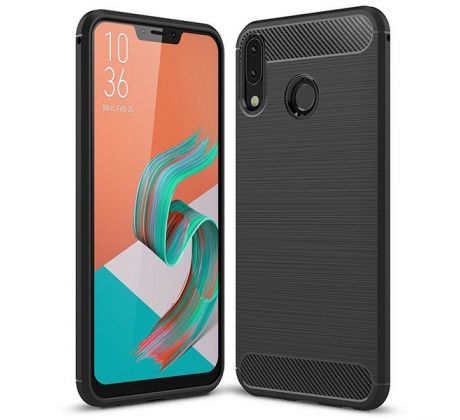 Púzdro CARBON CASE pre ASUS ZENFONE 5Z (ZS620KL) - čierne