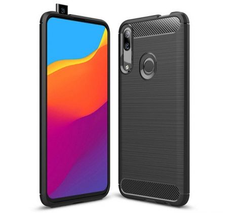 Púzdro CARBON CASE pre HUAWEI P SMART Z (Y9 PRIME 2019) - čierne