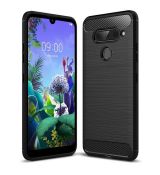 Púzdro CARBON CASE pre LG Q60 (LG K50) - čierne