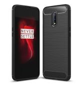 Púzdro CARBON CASE pre OnePlus 7 - čierne