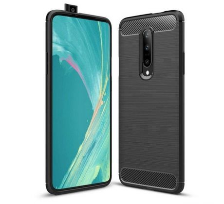 Púzdro CARBON CASE pre OnePlus 7 PRO - čierne