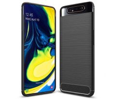 Púzdro CARBON CASE pre SAMSUNG GALAXY A80 (A805F) - čierne