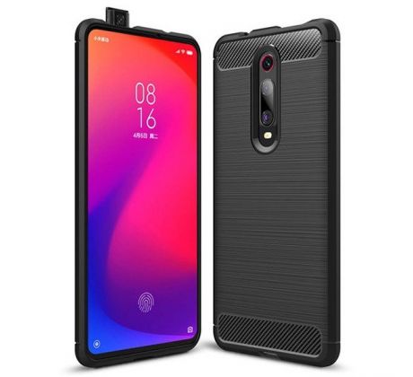 Púzdro CARBON CASE pre XIAOMI Mi 9T(9T PRO/REDMI K20/PRO)  - čierne