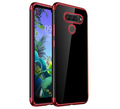 Púzdro ELEGANCE TPU CASE pre LG Q60 - červené