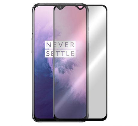 Tvrdené sklo 5D FULL COVER (full glue) 9H PRO (TG) pre OnePlus 7 - čierne