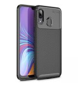 Púzdro FOCUS CARBON CASE pre SAMSUNG GALAXY A40 (A405F) - čierne