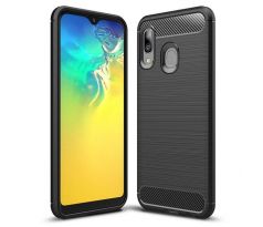 Púzdro CARBON CASE pre SAMSUNG GALAXY A20e (A202F) - čierne