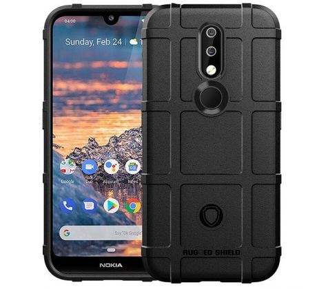 Púzdro (Zadný kryt) RUGGED SHIELD pre HUAWEI MATE 20 LITE - čierne