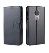 Púzdro knižkové diárové WALLET LEATHER pre MOTOROLA MOTO G7 POWER - čierne