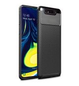 Púzdro FOCUS CARBON CASE pre SAMSUNG GALAXY A80 (A805F) - čierne